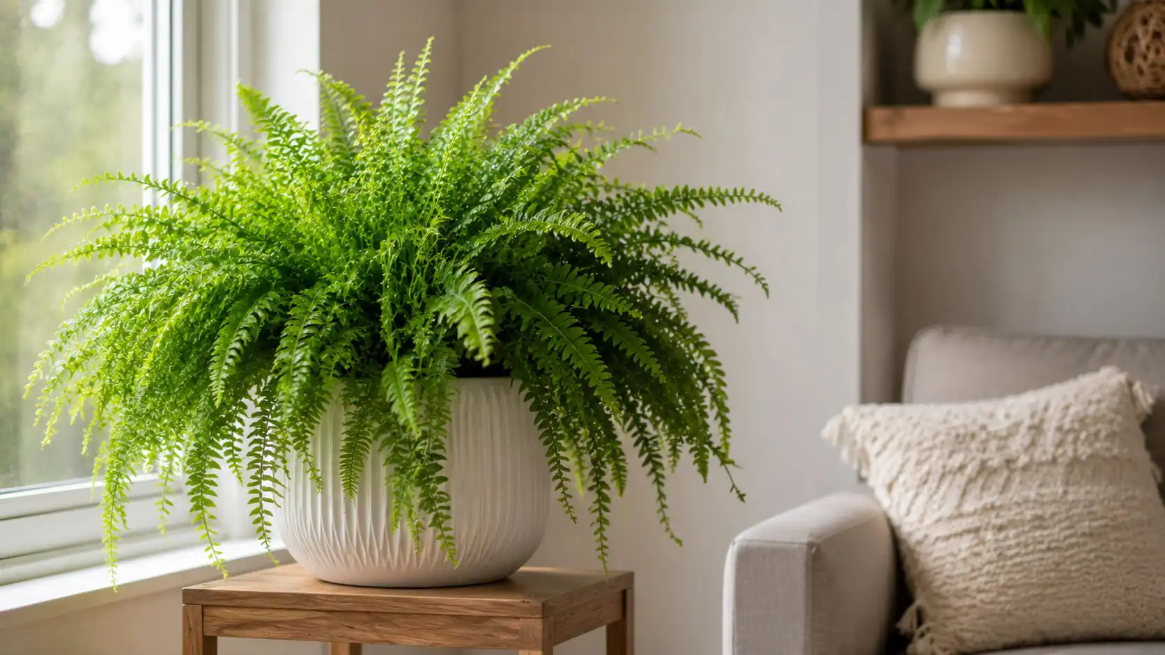 Boston Fern (Nephrolepis exaltata)