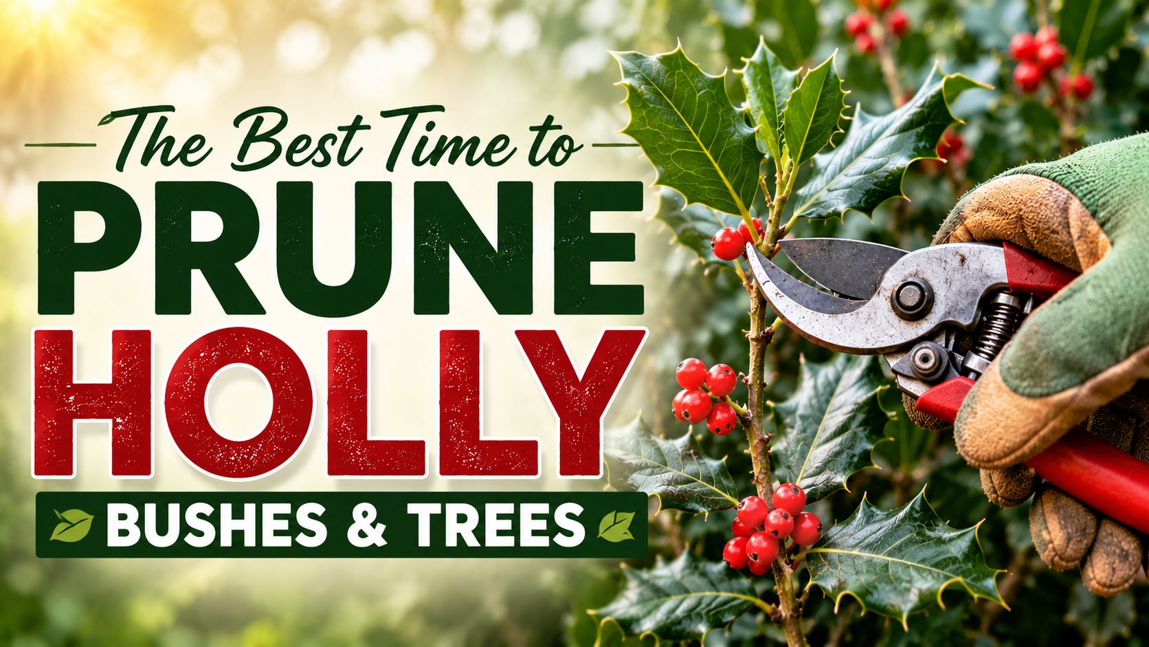 Best Time to Prune Holly Bushes & Trees