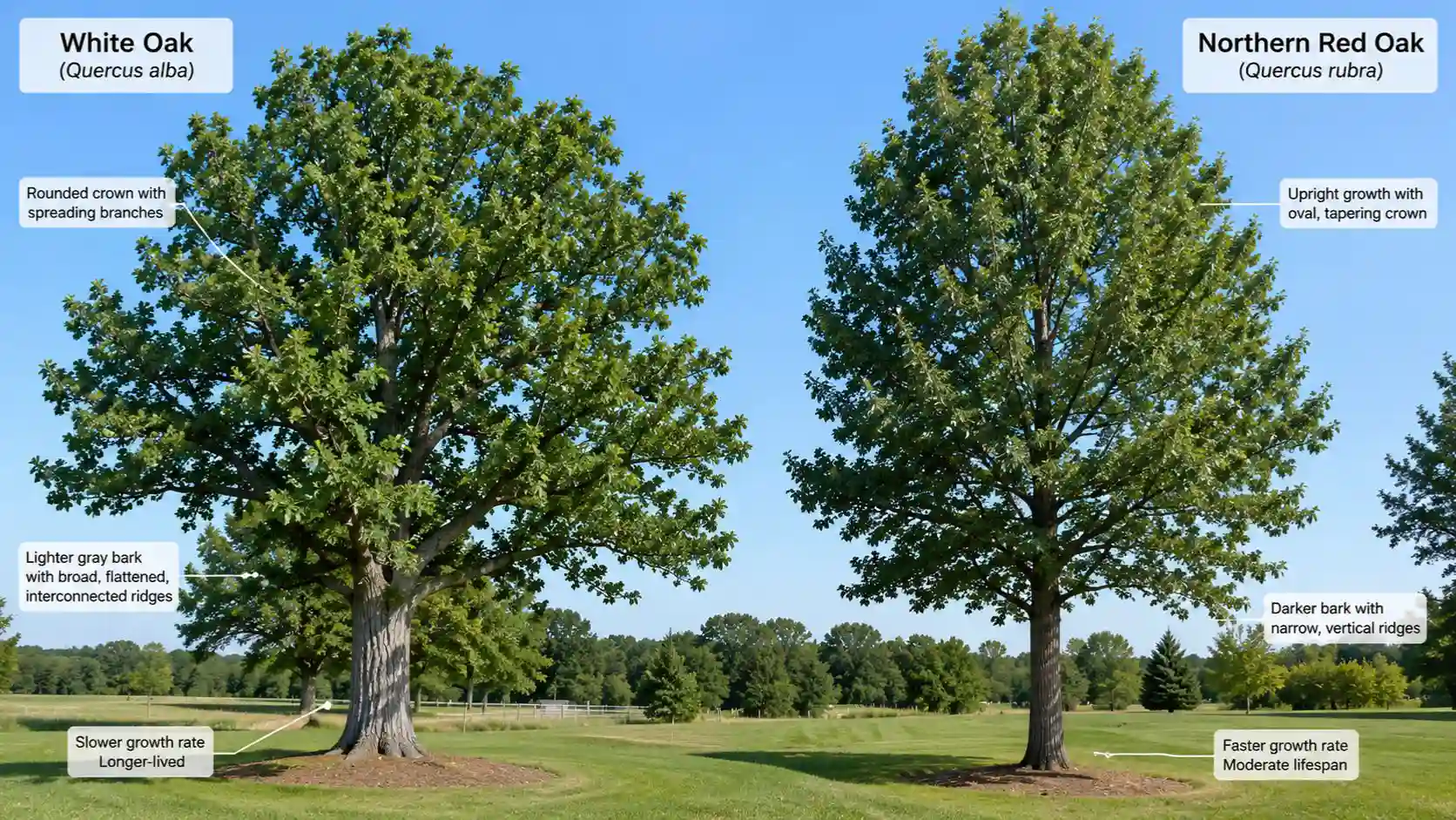 White Oak Growth Rate vs. Red Oak Growth Rate